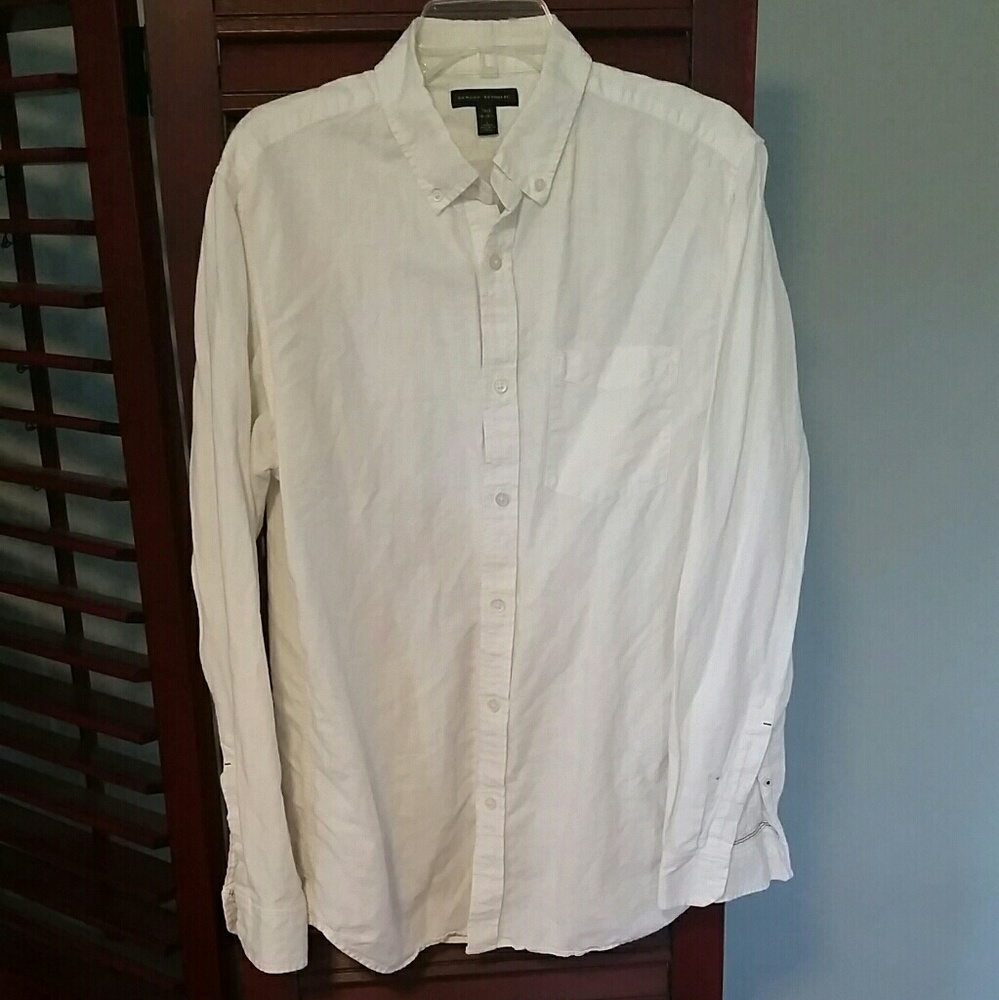 Tall Banana Republic linen cotton shirt